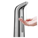 Greatmay Automatic Soap Dispenser 400ml, Touchless Soap Dispenser with Upgraded Infrared Sensor, IP67 Waterproof Battery Operated Automatic Hand Soap Dispenser for Bathroom Kitchen