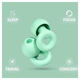 Hush Plugs - Reusable Noise-Reducing Concert Earplugs | Perfect for Sleep, Focus, Noise Sensitivity, Travel & Concerts | NRR 25db | Customizable Fit