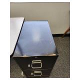 Hon, 2 Drawer Black Filing Cabinet