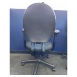 (4) SteelCase Black Armed Office Chairs