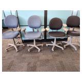 (8) Office Chairs, Varying Colors