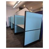 3 Unit Cubicles, Blue