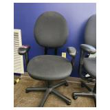 (4) Black Adjustable Office Chairs