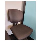 (2) Hon Black Armless Office Chairs