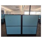 14 Unit Cubicles, Blue