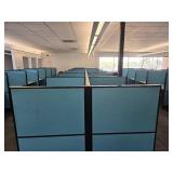 14 Unit Cubicles, Blue