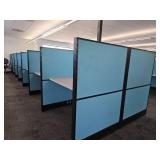 14 Unit Cubicles, Blue