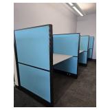 3 Unit Cubicles, Blue