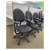 (4) Black Office Chairs