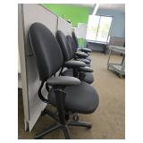 (4) Black Office Chairs