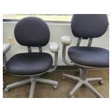 (4) Black Office Chairs