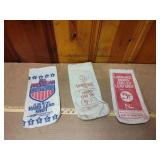 (3) Vintage Lead Shot Sacks