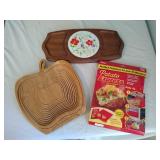 Veggie sack, collapsible fruit basket, potato express and Vintage Gail craft 60