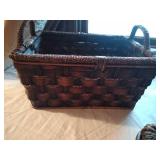 (3) Wicker basket set.