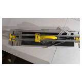 QEP 10630 24-Inch Manual Cutter with Tungsten Carbide Scoring Wheel for Porcelain and Ceramic Tiles, Yellow - Retail: $119.53