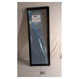 PictureFrameFactory 12âx36â Picture Frame | 1.25" Black MDF | Plexi Glass and Wire Hanging Hardware Included