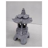 Dibieecn Japanese Garden Decor Pagoda Garden Statue With Solar Lights