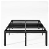 Nordicbed 18 Inch High Platform Queen Bed Frame, Black