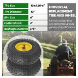 13x5.00-6 Tire and Wheel Assembly, 2-Pack