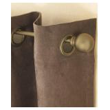 Curtainworks Cameron Grommet Curtain Panel, 50 by 120", Sand