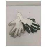 2 pairs*** M/L Outdoor Garden Dipped Gloves in Fern Shower and Jet Gray - Room Essentials