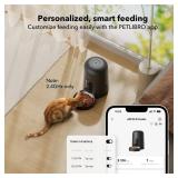 PETLIBRO Automatic Cat Feeder, Wi-Fi Rechargeable Cat Food Dispenser Battery-Operated with 30-Day Life, AIR 2.4G Wi-Fi Timed Pet Feeder for Cat & Dog, 6L Auto Cat Feeder, Black