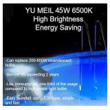 Pool Light Bulb 45W 120V 6500K 4500lm Daylight White led Pool Lights for inground Pool Replaces Up to 200-600W Traditionnal Bulb for Pentair Hayward