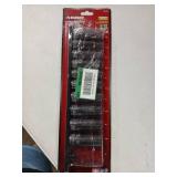 Husky Socket Set 10 pc 1/2 Inch Drive SAE Wrench 12 Pt Deep Length Mechanics Tool