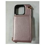 Wallet Phone Case 15 Pro Rose Gold