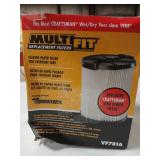 Cartridge Filter for 5.0 Gal. to 20.0 Gal. Craftsman Wet Dry Vacs