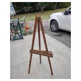 wood easel