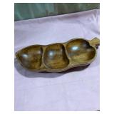 12 1/2 P shaped wooden tray