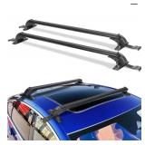 Universal Roof Rack Cross Bars, 46 in Adjustable Aluminum Lockable Crossbars 165 lb Max Load (Retail $73.99)