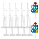 Voircoloria 10 Sets Balloon Stand Kits, Balloon Sticks Holders with Base for Table Graduation Birthday Baby Shower Gender Reveal Party Decorations