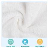 HOMEXCEL Baby Washcloths 24 Pack, Microfiber Coral Fleece Baby Bath Face Towels, Extra Absorbent and Soft Wash Cloths for Newborn, Infant, and Toddlers, Baby Boy Girl Washcloth for Face and Body 7x9