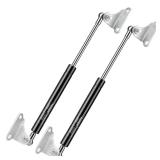 HUOPO 15 inch 80lb/356N Gas Shock Strut Spring Lift Support for Cabinet Door RV Bed TV Cabinet Basement Door Boat Floor Cover Hatch Custom Window Replacement Parts, Set of 2 with L Mounts