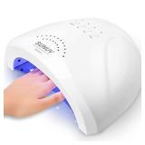 UV LED Nail Lamp, SUNUV Gel Nail Light for Nail Polish 48W UV Dryer with 3 Timers SUNone