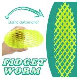 Jawhock Fidget Worm Toy?Sensory Slug Fidget Toy?Funny Pocket Fidget Toy?Fidget Toy for Kids&Adults?Resistance Fidget Toy Anxiety&Stress Relief Toys