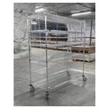 Nexel 6-Tier Stainless Steel Shelf On Casters