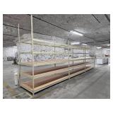 (5) 8ft x 4ft x 8ft Model E Flat Rack Shelving 