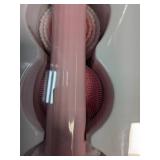 Battery Powered Body Brush, with 3 Cleansing Brush Heads, Exfoliating Body Brush, 14 inches (Pink)