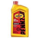 Pennzoil High Mileage Synthetic Blend 5W-30 Motor Oil 1 Quart