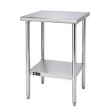 EcoStorage 24 in. Square Stainless Steel Table