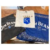 Kansas City Royals Official Logo Tshirt (XL) Bandana and Drawstring bag