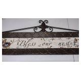 Bless our nest metal home wall decor 34inch