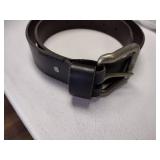 handmade leather black belt 1.5in wide size 32