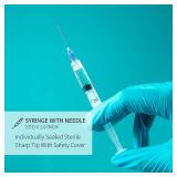 10 Pack 3ml Syringes with Needle - 23G, 1.0 inch Needle Luer Lock Syringe Individually Packaged