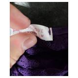 Avidlove Lingerie Plus Size Set For Women Floral Lingerie For Women Lace Babydoll Nighties Deep Purple Medium