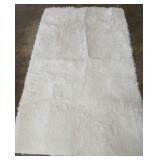 Ultra Soft Fluffy Area Rug White 58 In X 36 In