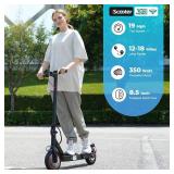 iScooter i9 Electric Scooter Adults and Teenages, 15.6 MPH, 18 Miles Range, 8.5